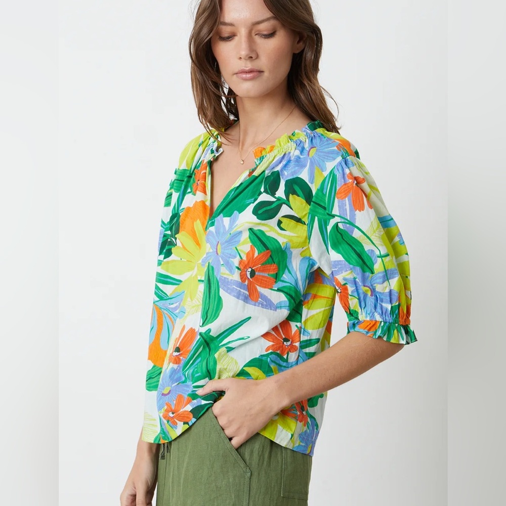Velvet by Graham & Spencer | EUC - Carrie Printed Boho Top - Size M